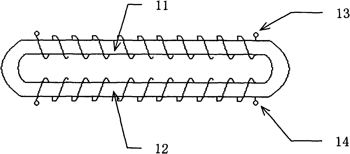 Linear motor of communicated magnetic circuit