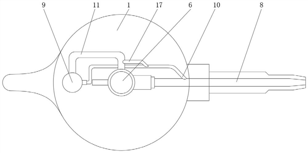 A housekeeping steam cleaning machine cleaning agent spray pressure structure