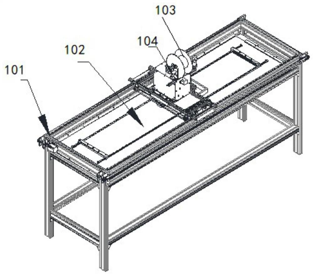 Manufacturing method and device of optical fiber intelligent carbon fiber sensor belt