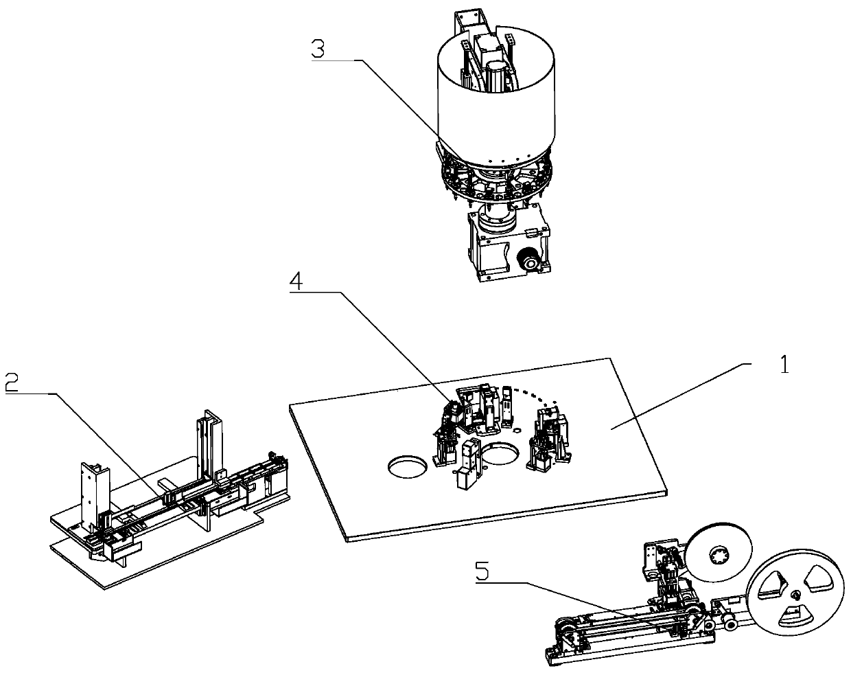 Inductive transporting device and method for inductive detecting packaging equipment