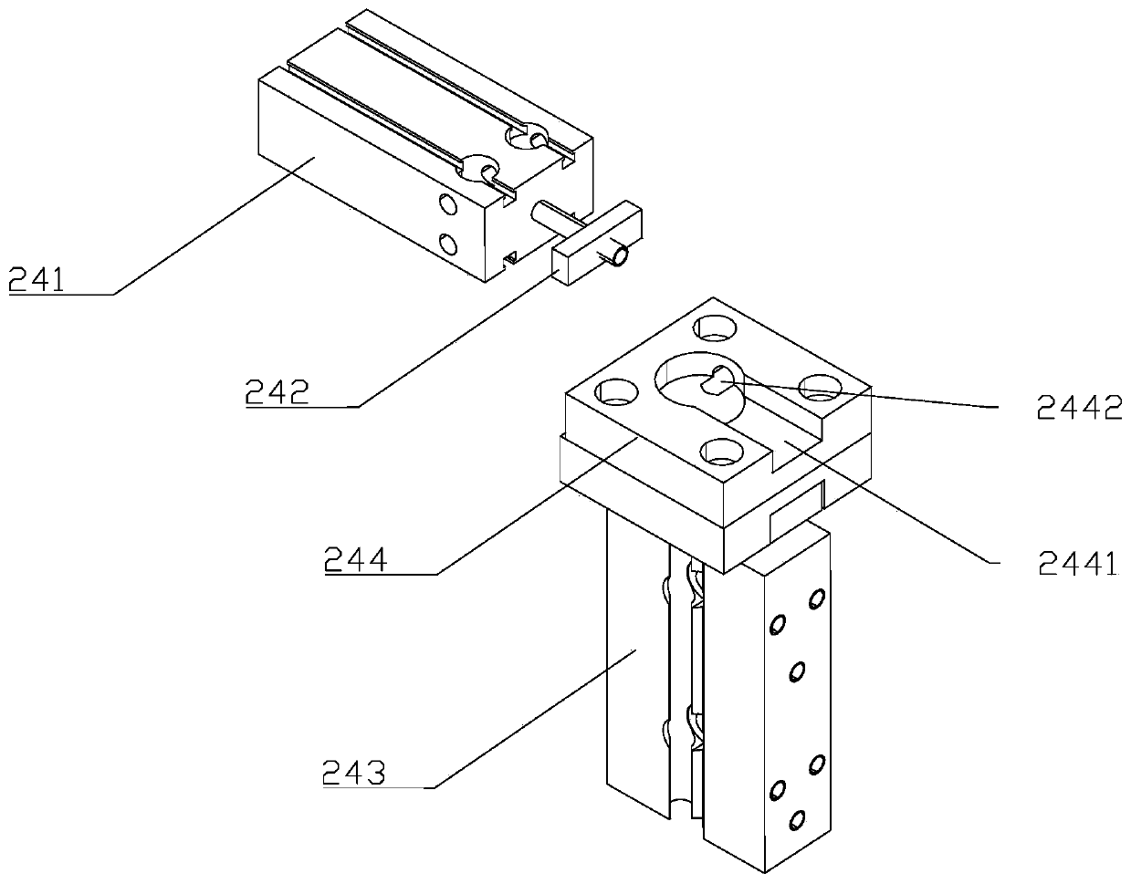 Inductive transporting device and method for inductive detecting packaging equipment