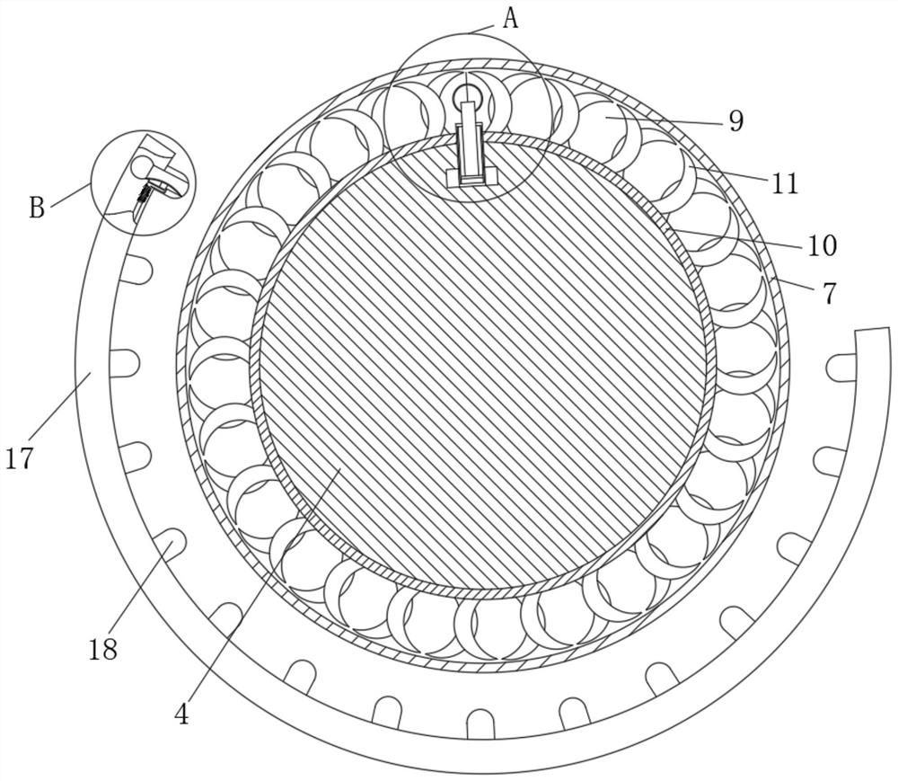 Casting piece forming cooling device for thin film production