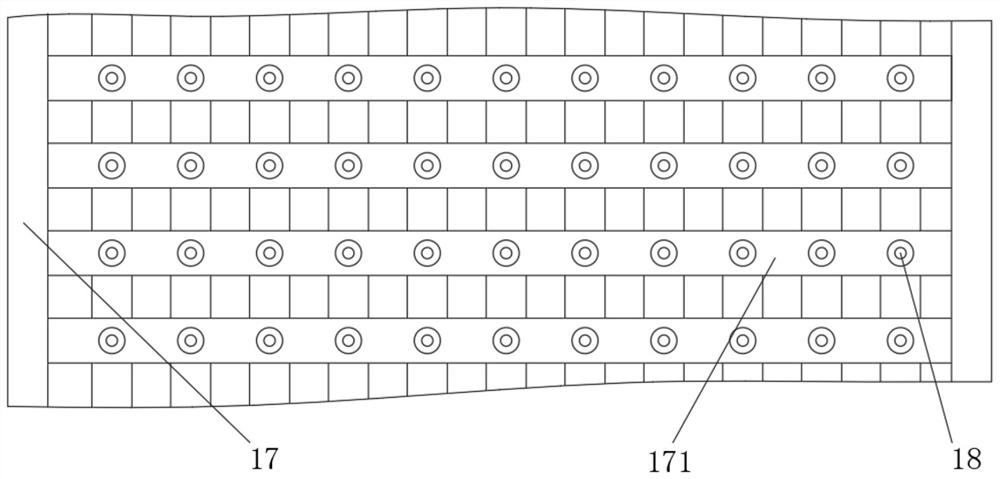 Casting piece forming cooling device for thin film production