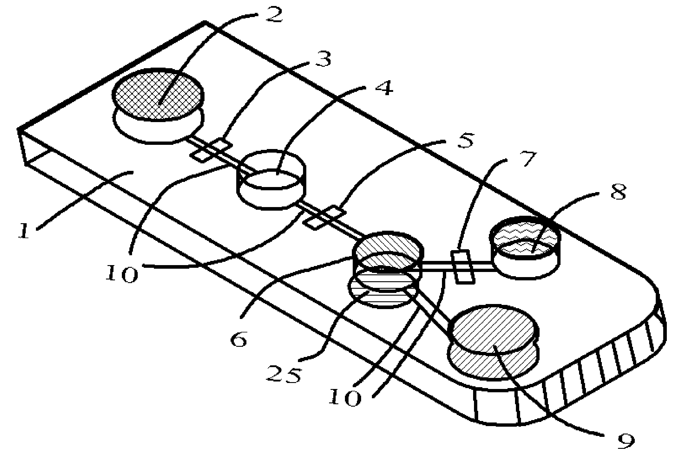 Micromachined Diagnostic Device with Controlled Flow of Fluid and Reaction