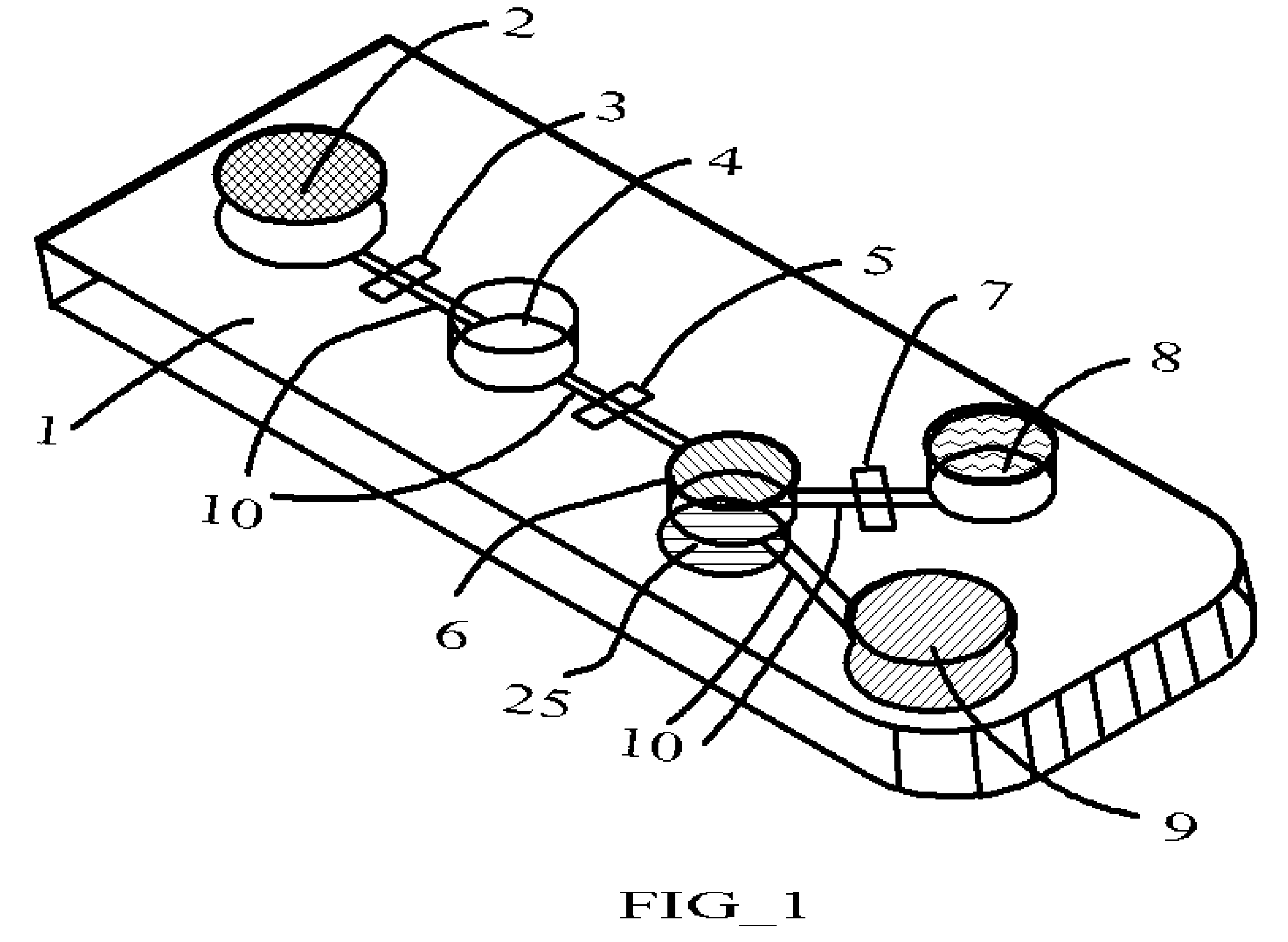 Micromachined Diagnostic Device with Controlled Flow of Fluid and Reaction