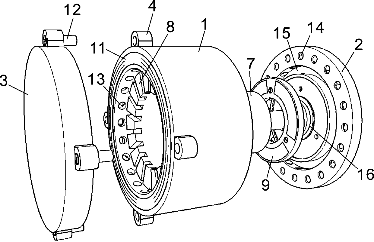 High-efficiency energy-saving plastic sealing motor and mounting method thereof