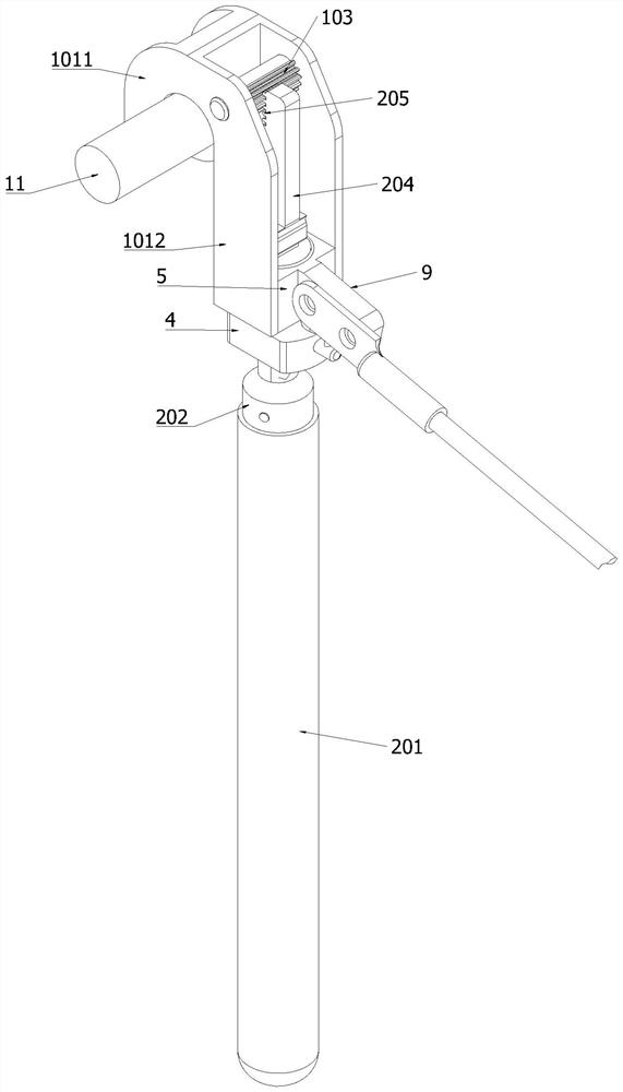 Universal push-pull micro-torsion type grounding wire device