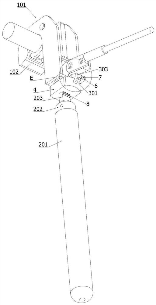 Universal push-pull micro-torsion type grounding wire device