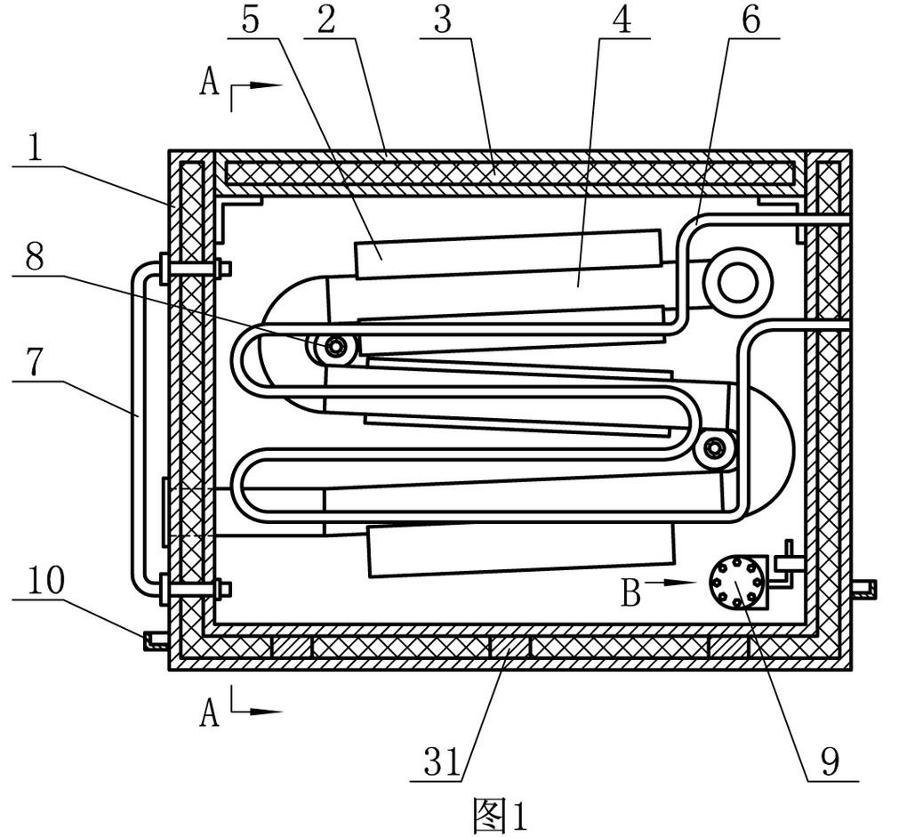 Ice-bank refrigerating cabinet of refrigeration and purification integrated machine