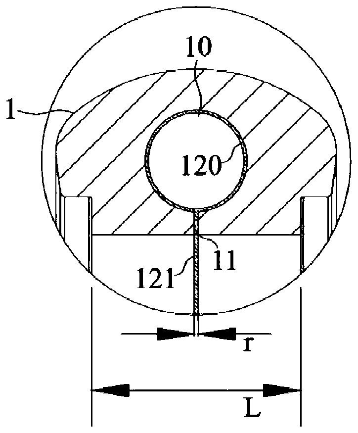 One-time formed inflatable hollow tire and manufacturing method thereof