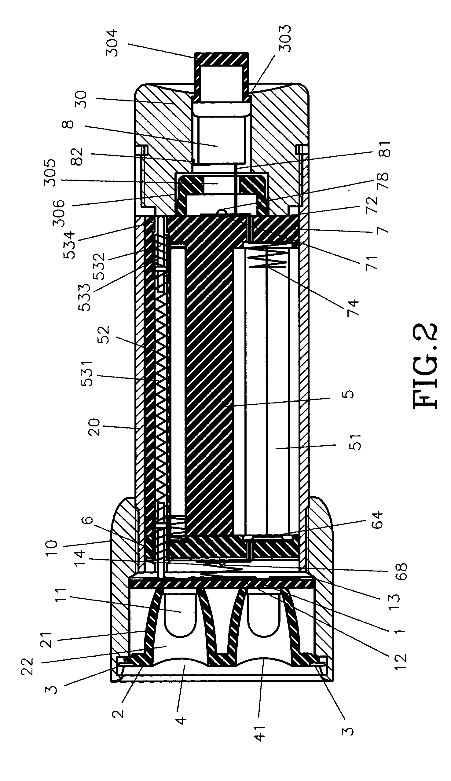 Flashlight able to emit forceful light