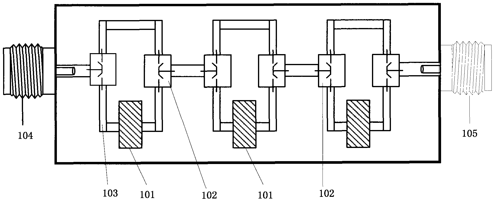 Microwave program-control step attenuator