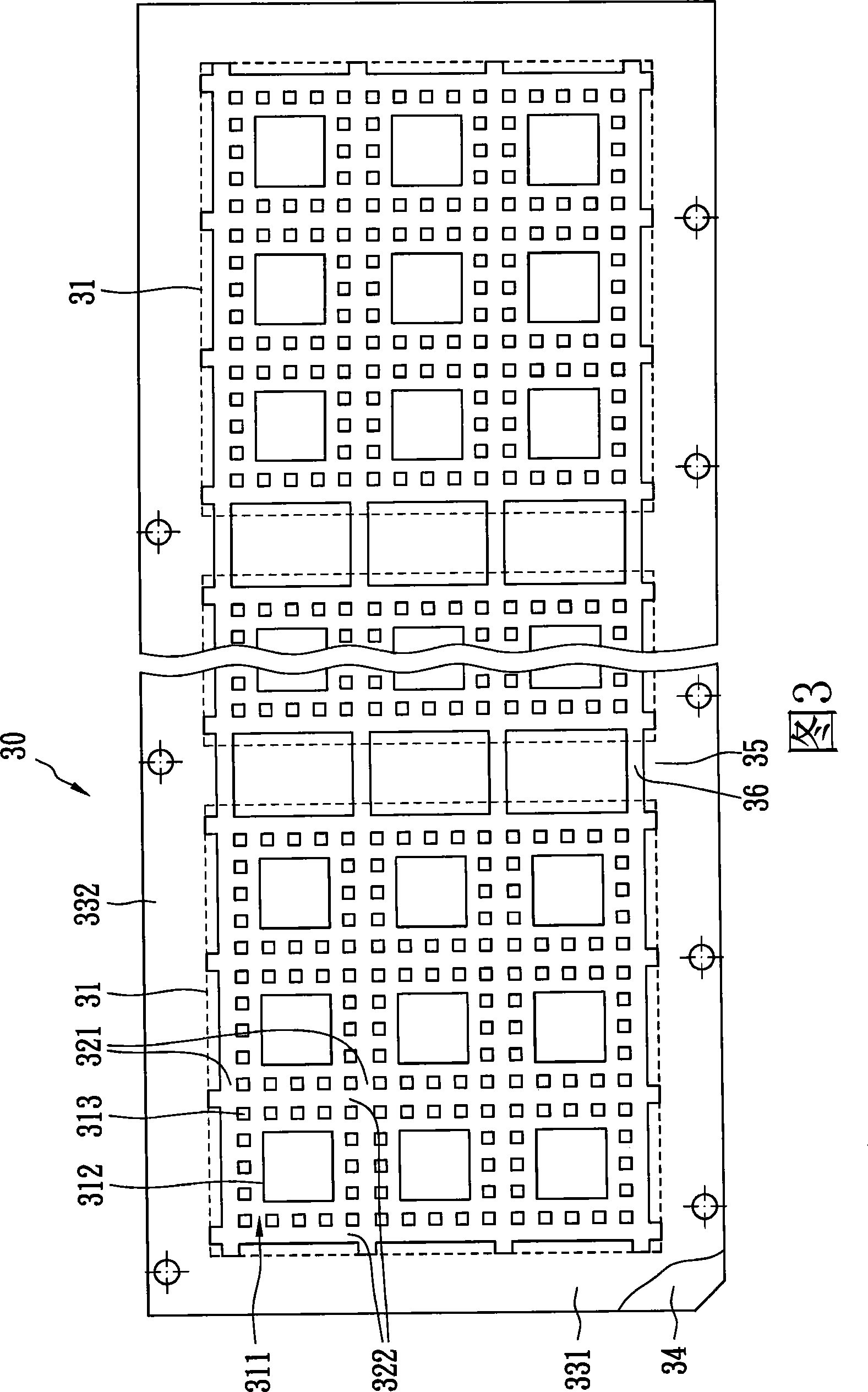 Lead frame of pinless encapsulation