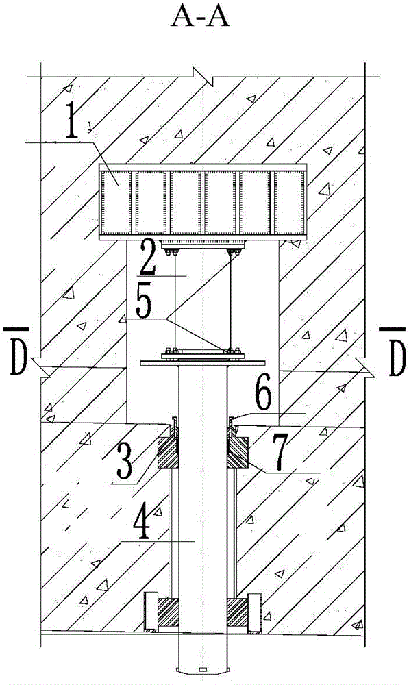 Construction method of temporary support of double-hole three-pipe gallery immersed tunnel and its vertical jack