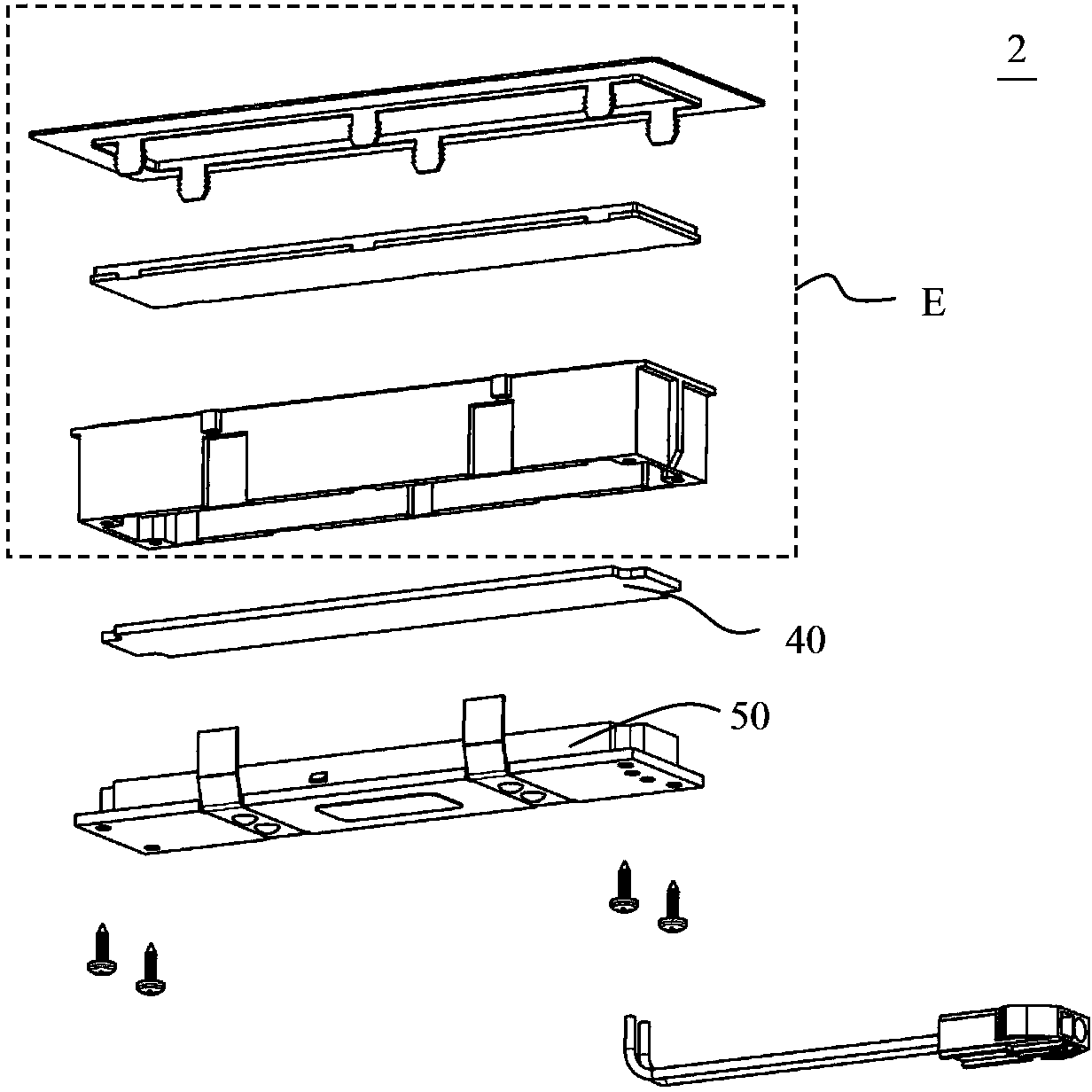 Lighting device for extractor hood and extractor hood with lighting device