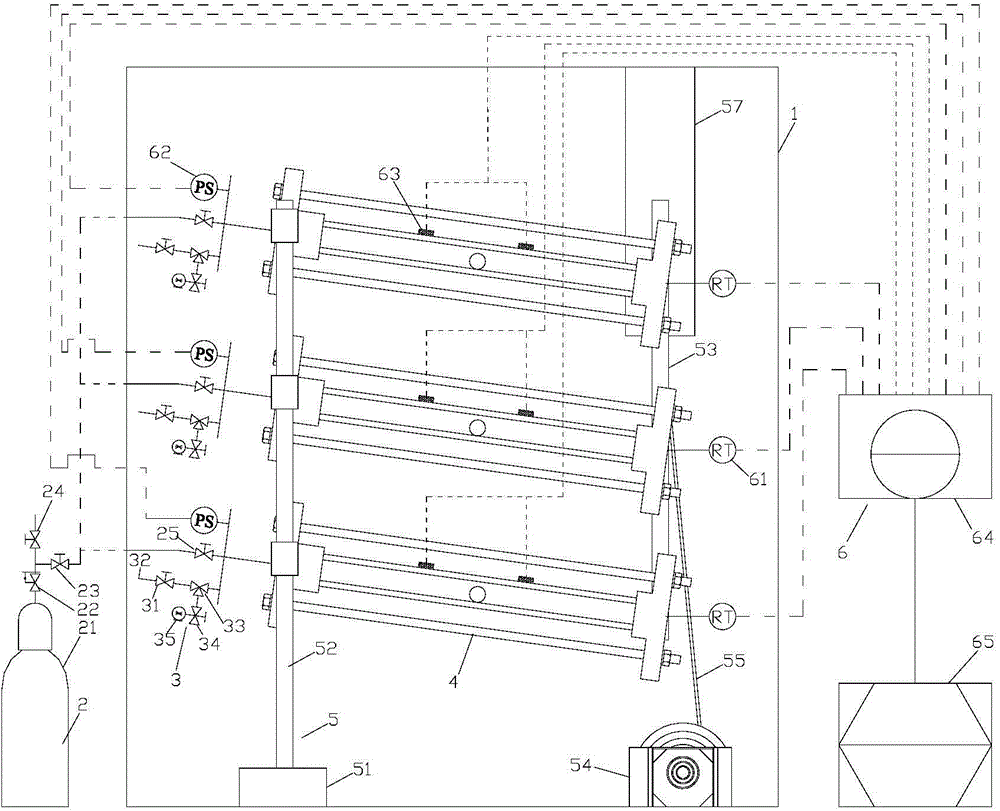 Swing reaction device for evaluating performance of hydrate inhibitors