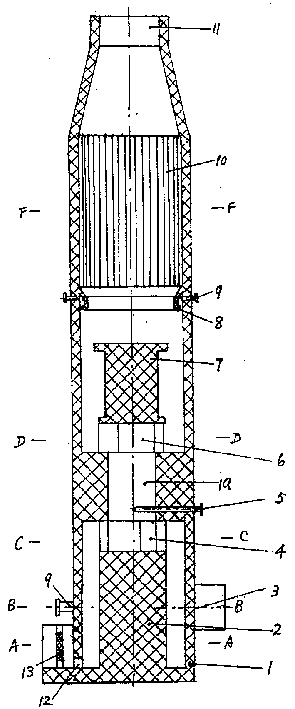 High performance wet process dust removal desulfurizing unit with three spinning parts