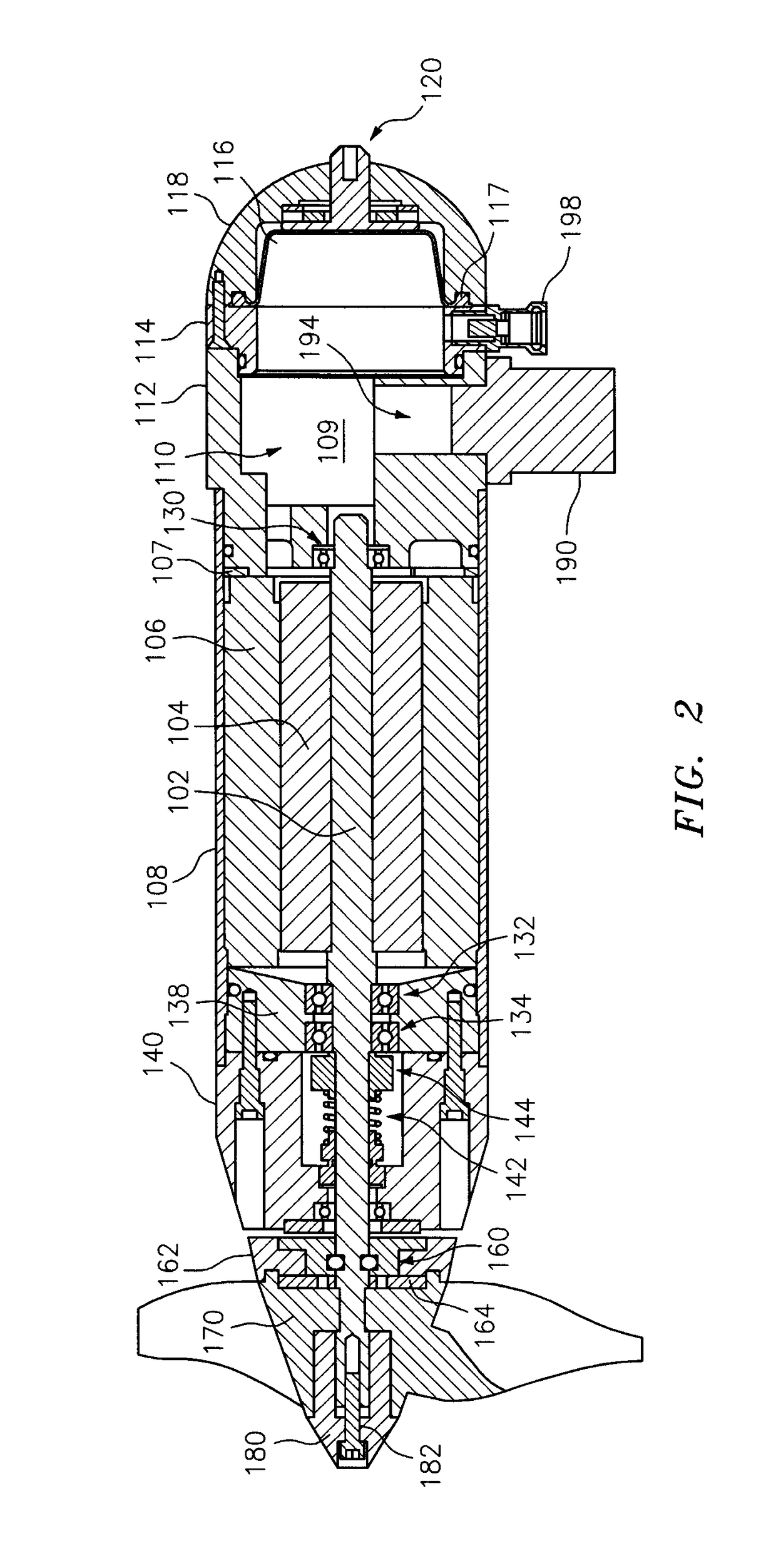 Efficiency submersible thruster