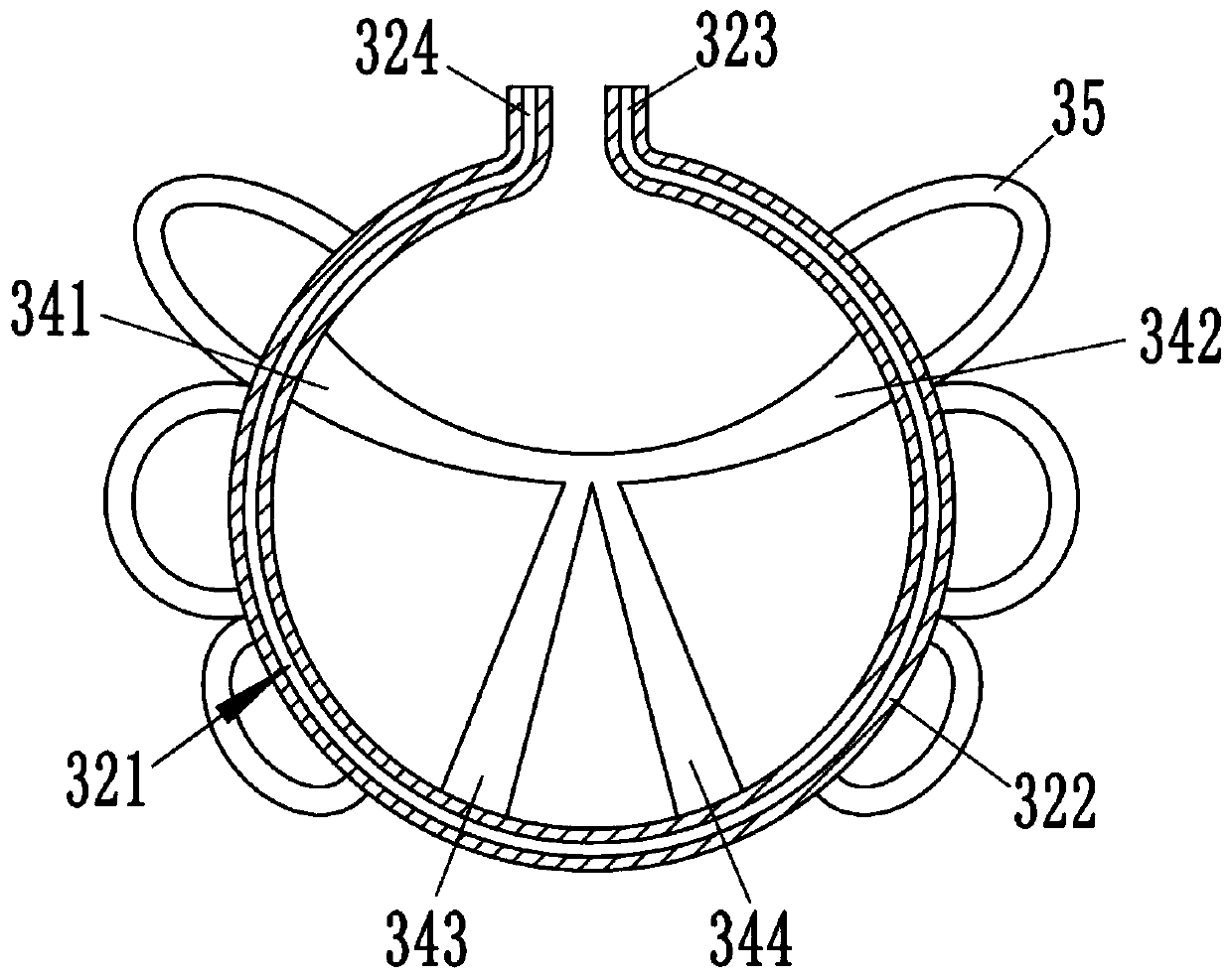 Coated sandwich cake and production process and production line thereof