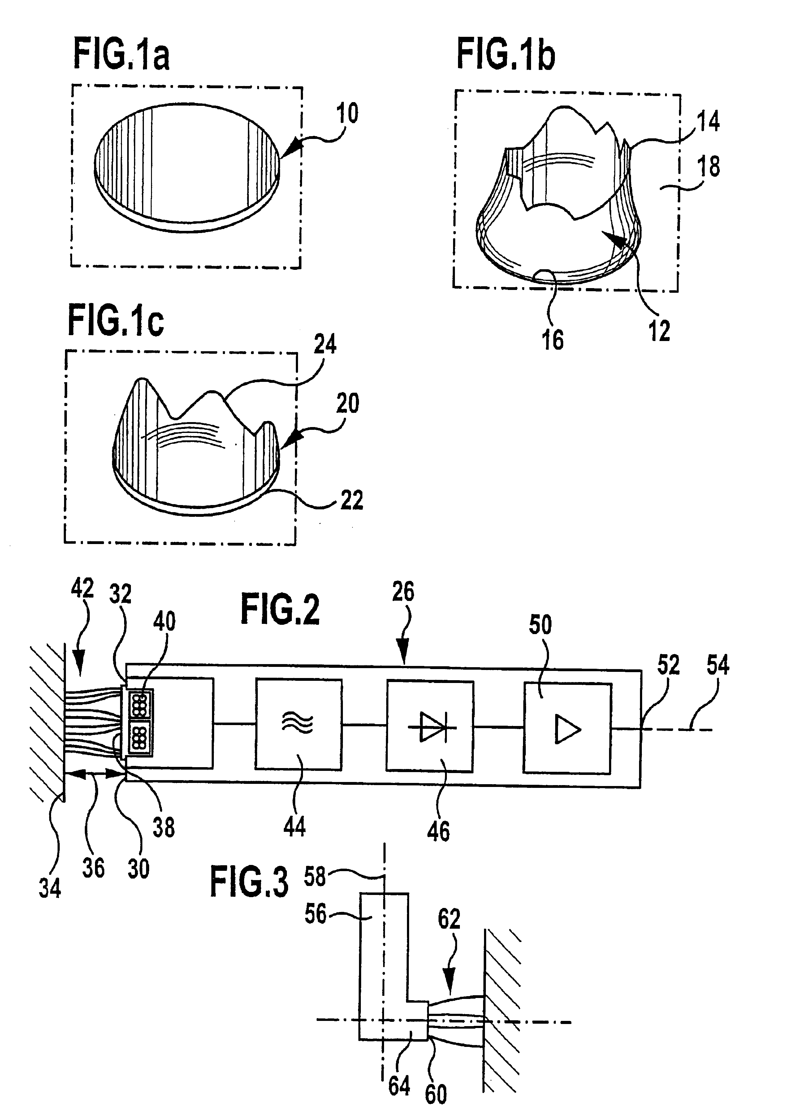 Device and method for checking bores in or edges on an object of measurement