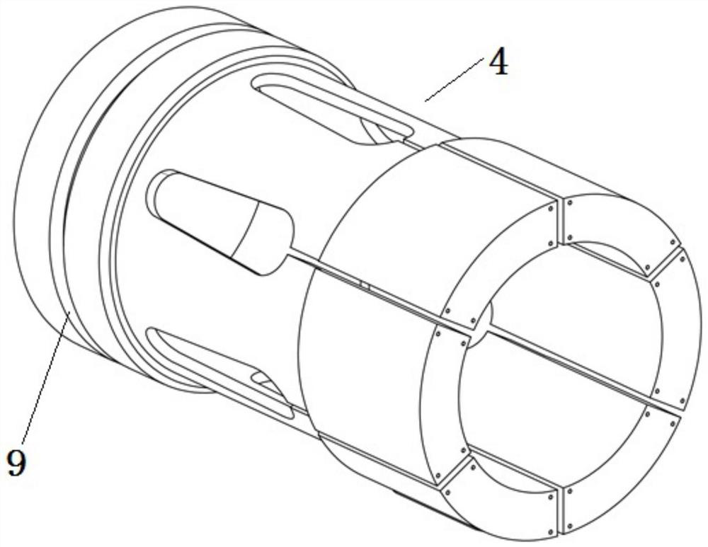 Electromagnetic clamp for clamping cylinder sleeve