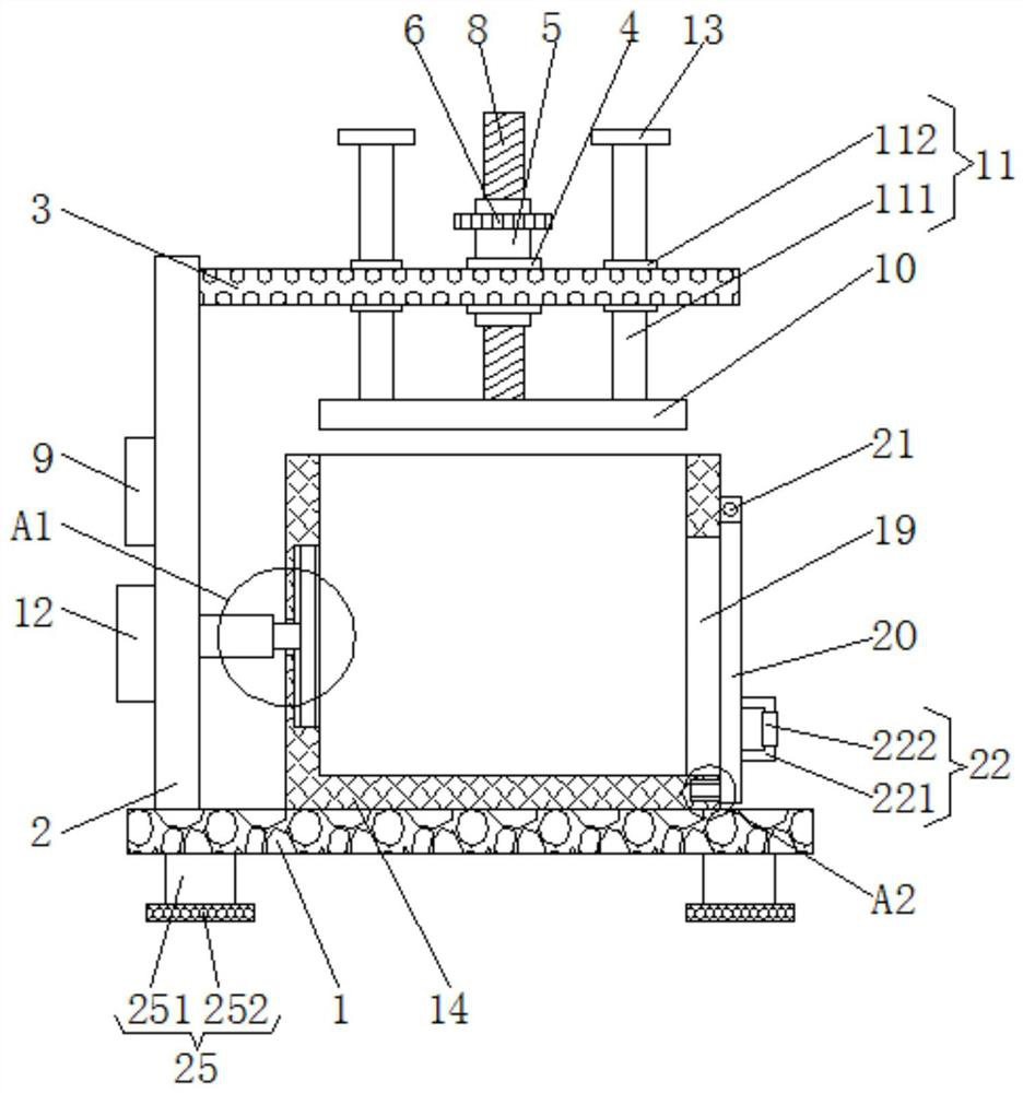 Rapid packaging device for waste automobile parts