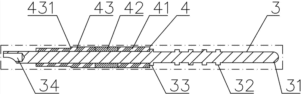 Electric connector with temperature-resistant voltage-bearing structure