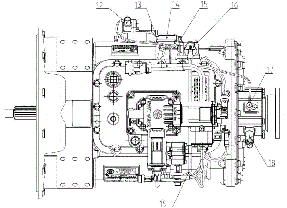 Automatic transmission of six-gear light truck