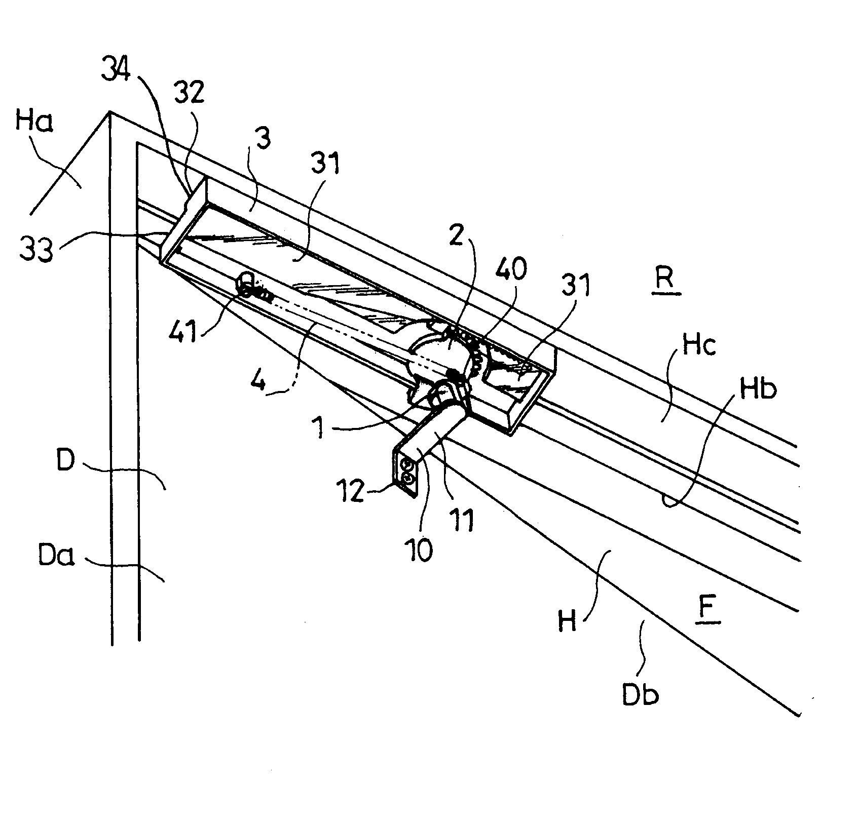 Withdrawing mechanism