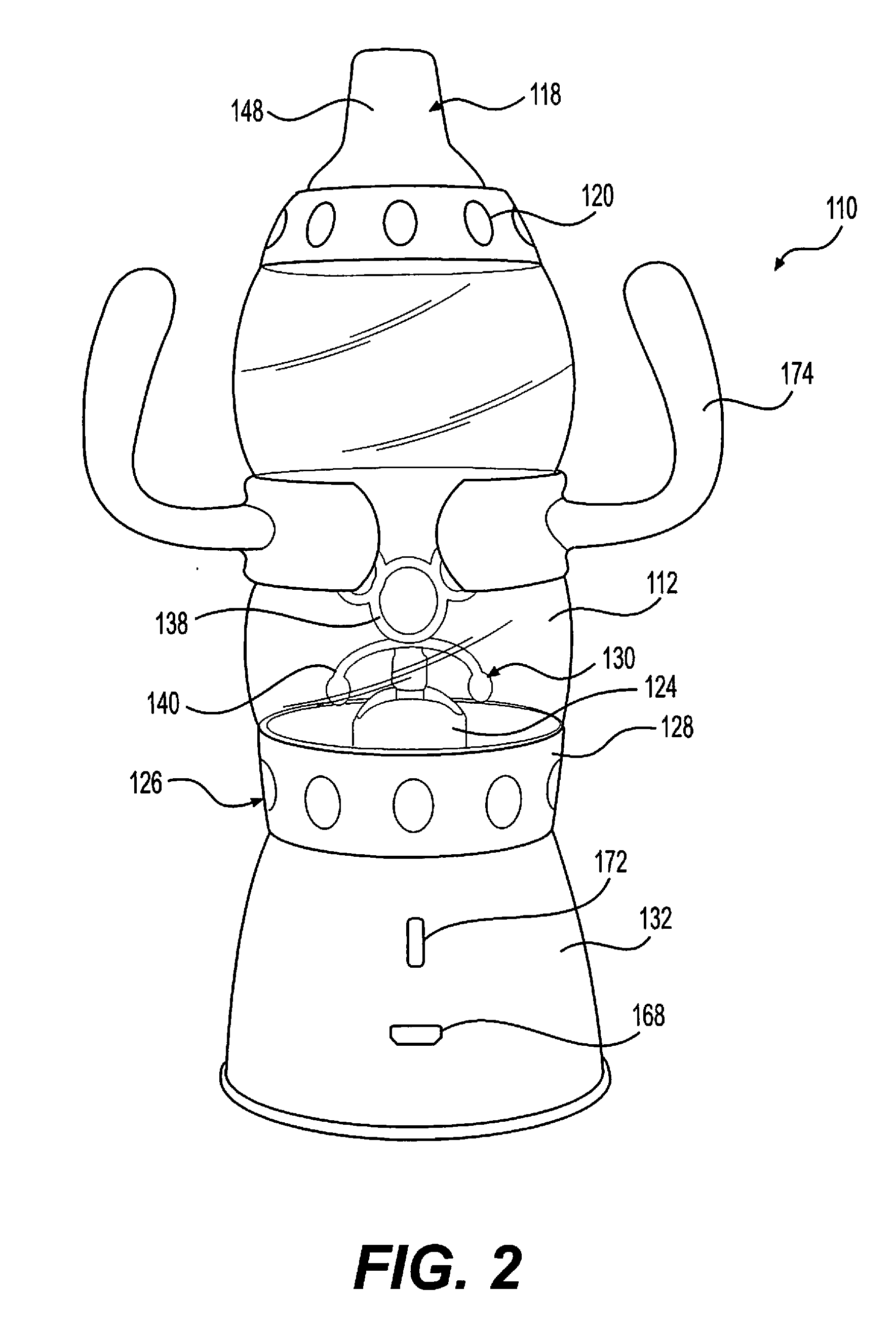 Baby bottle blender