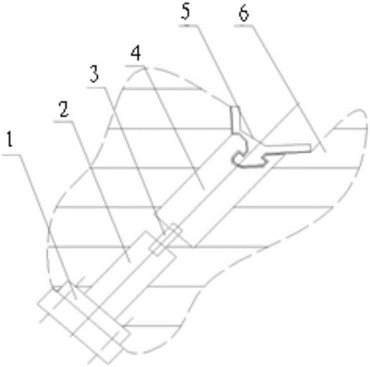 Flying shear locking device and mounting detection method thereof