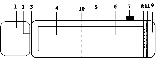 Non-combustible type tobacco smoking device based on chemical reaction heating