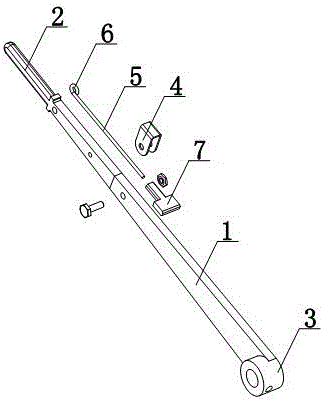 Cloth tearing pushing-pulling mechanism