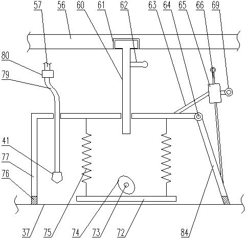 Automatic processing device for surface defects of wall type guardrail of expressway