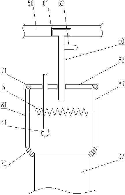 Automatic processing device for surface defects of wall type guardrail of expressway