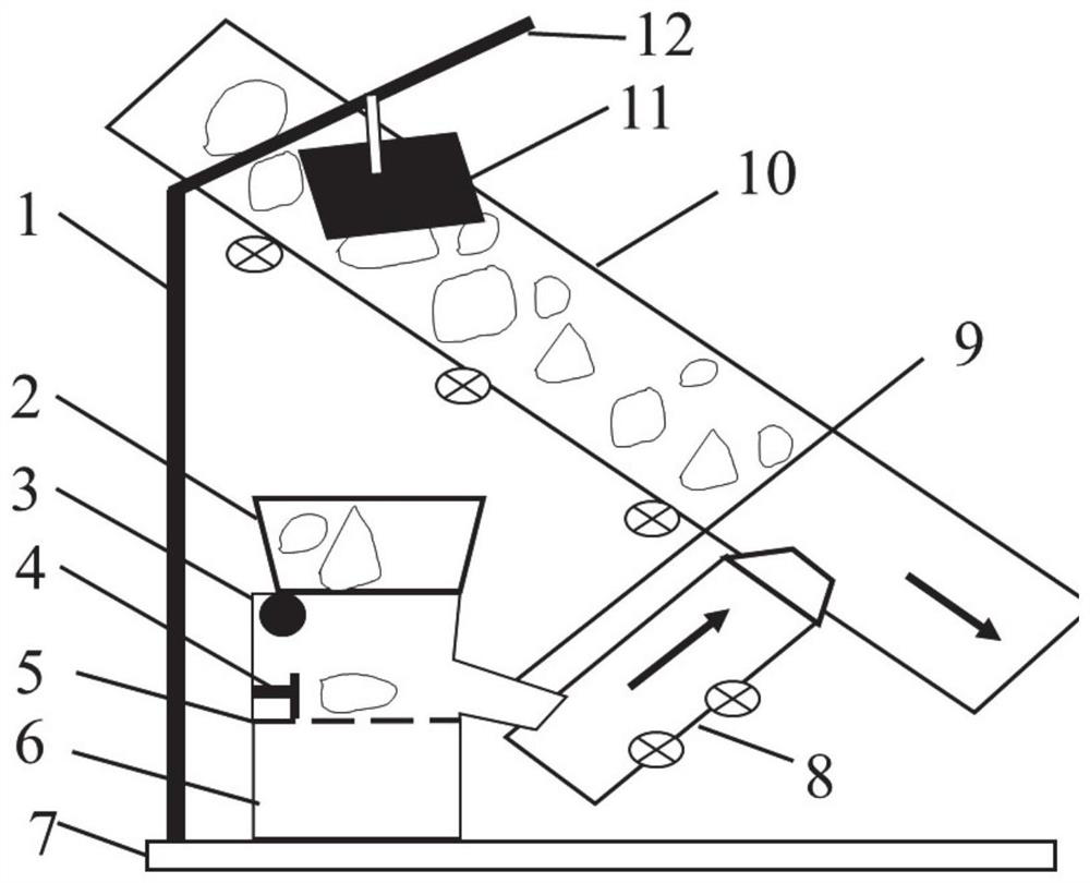 Rock slag quartz content testing system and method for TBM