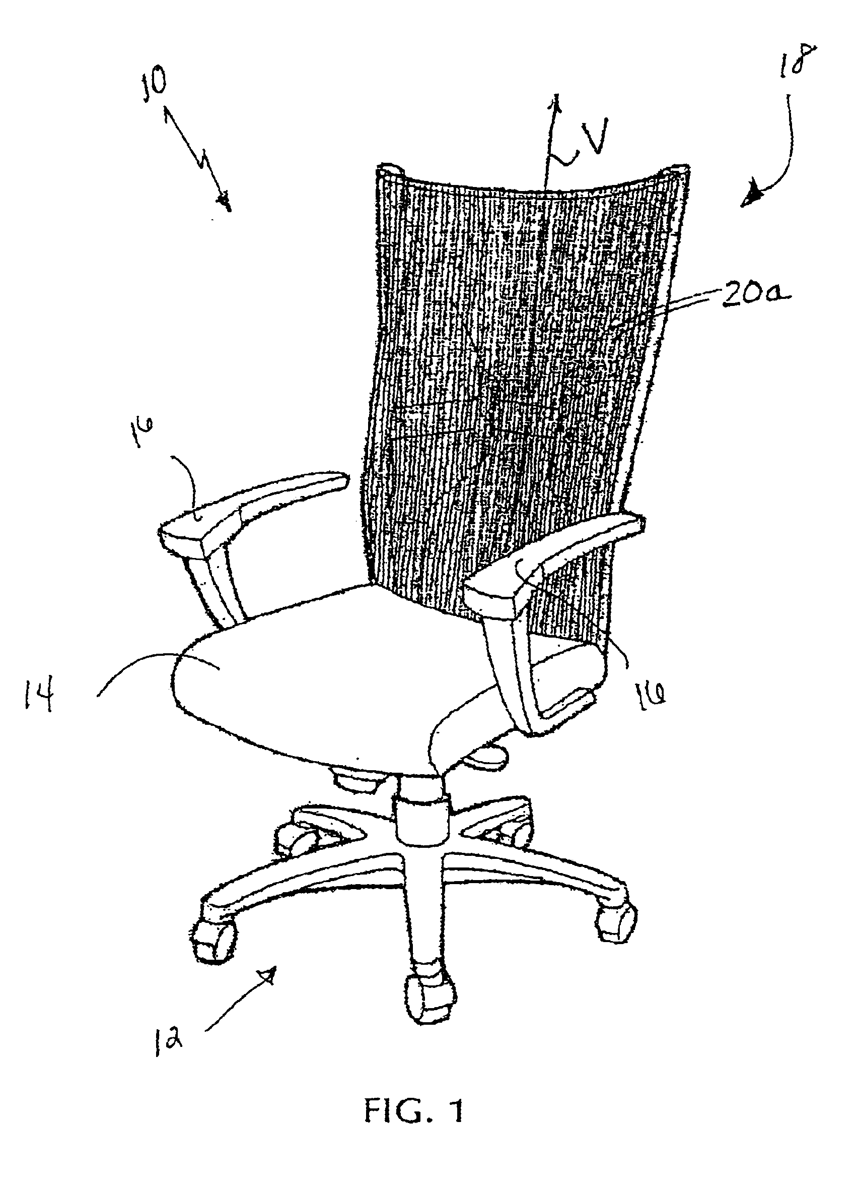 Chair back and chair formed therewith