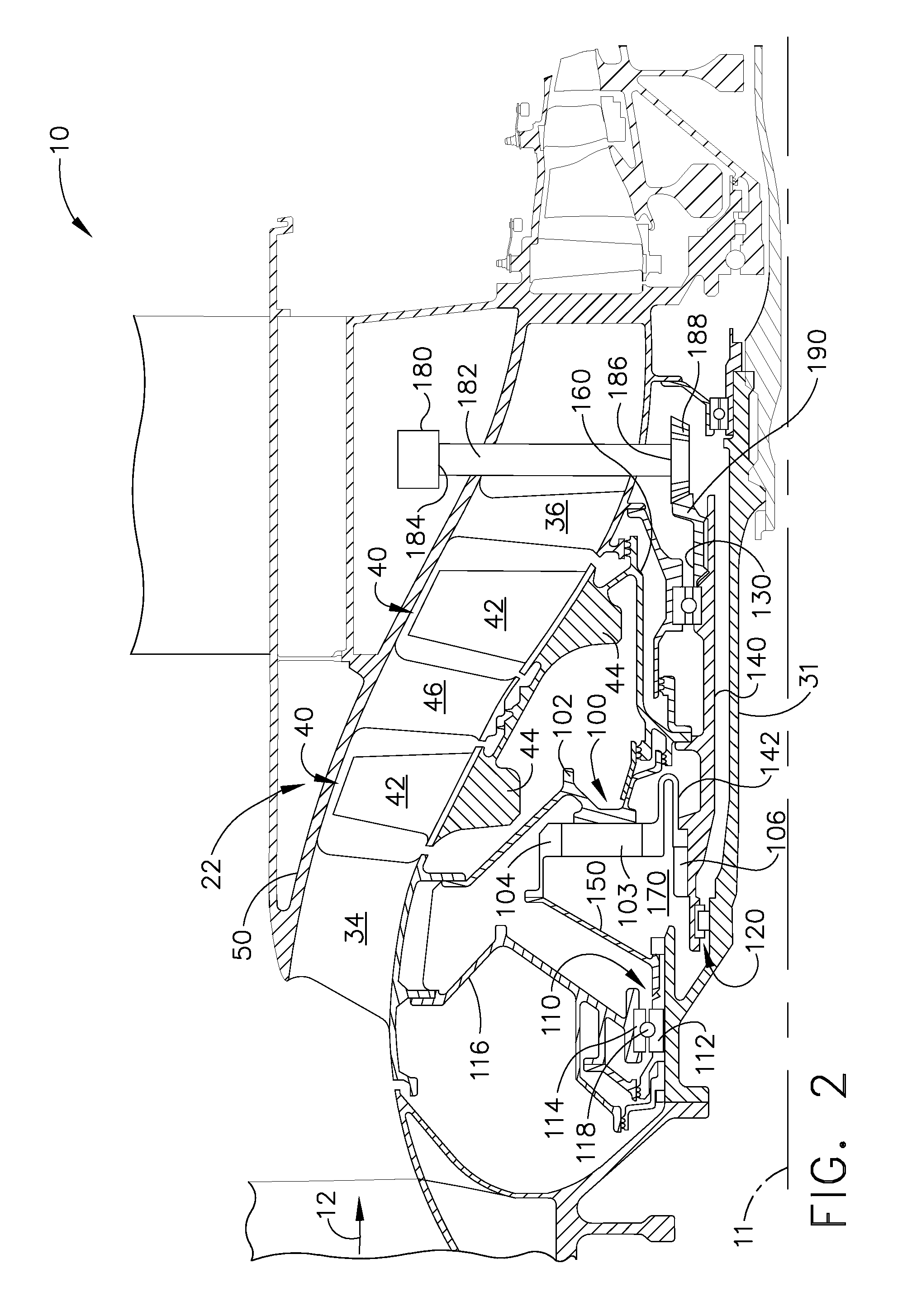 Gas turbine engine assembly and methods of assembling same