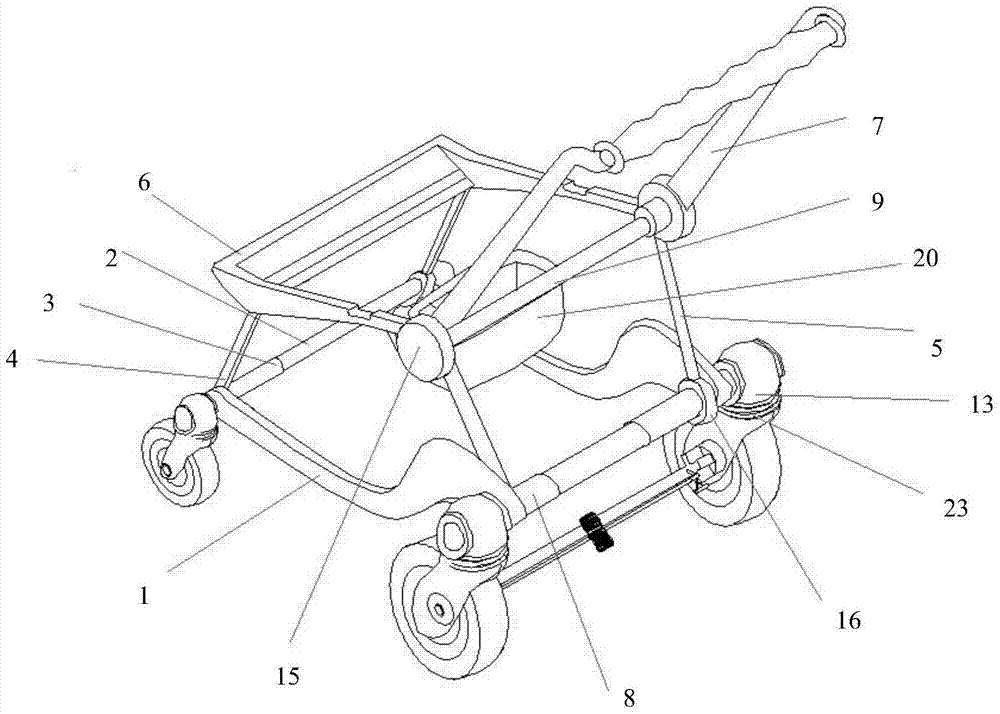 Multifunctional combined baby carriage