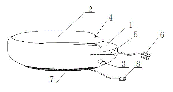 Bird nest type water bed for premature infant