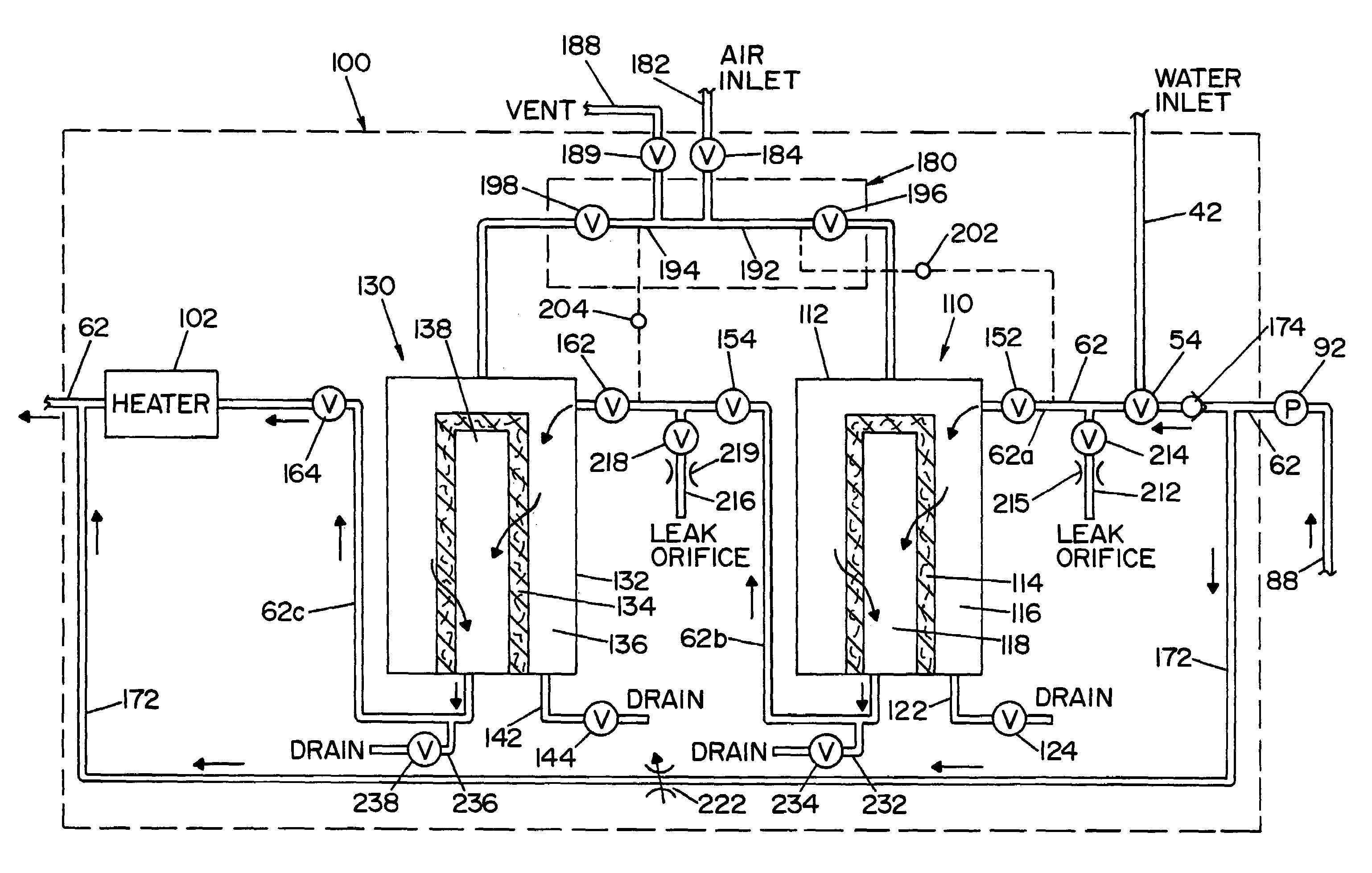 Filter assembly for a reprocessor