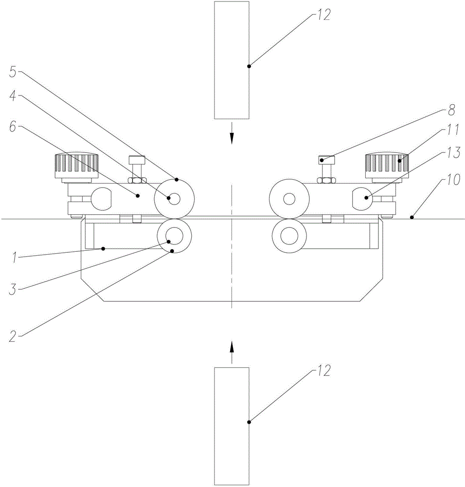 Belt flattening mechanism