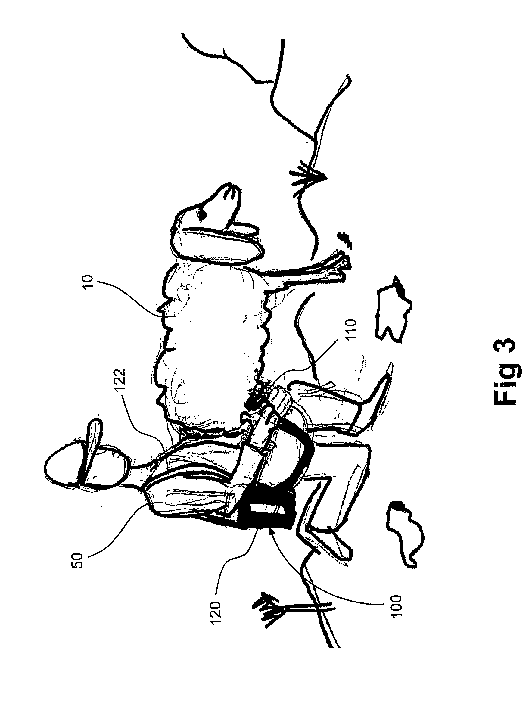 Portable apparatus for milking animals