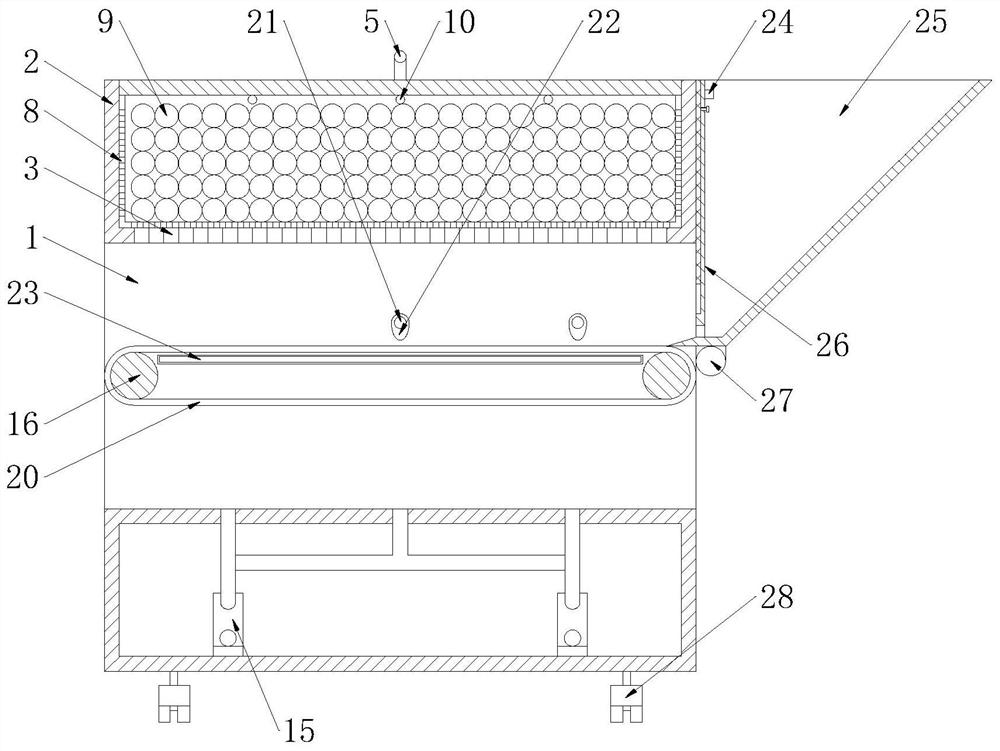 Full-automatic garlic drying and dehumidifying equipment