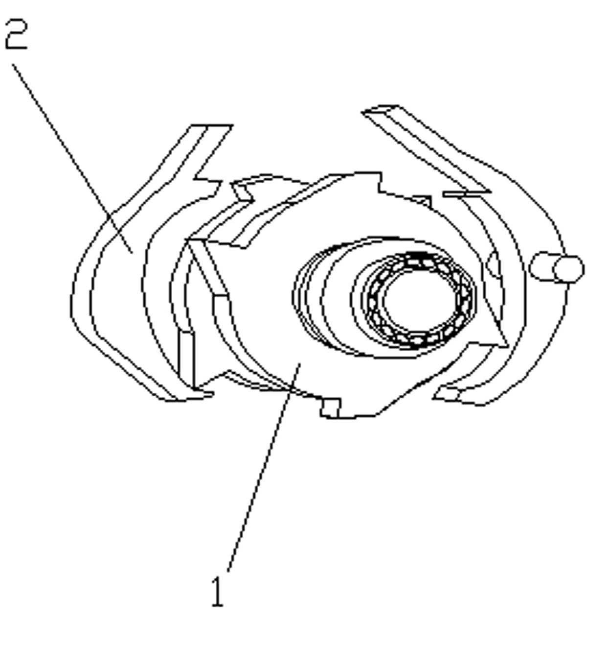 Escapement-type escape device for high-rise buildings