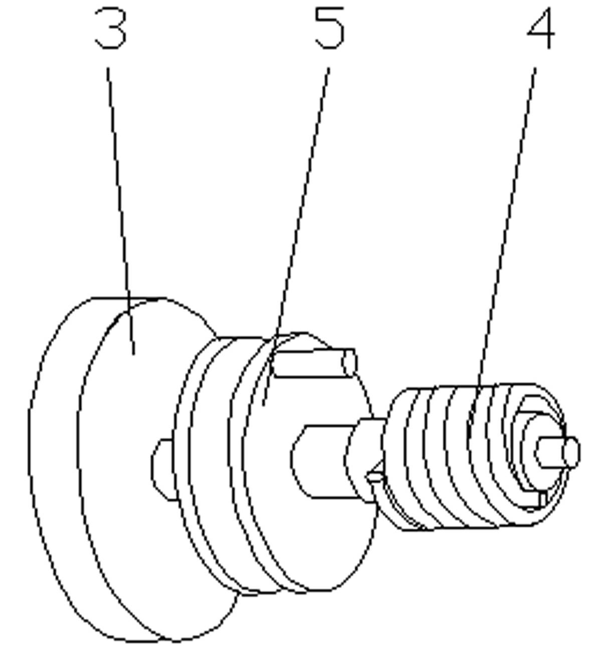 Escapement-type escape device for high-rise buildings