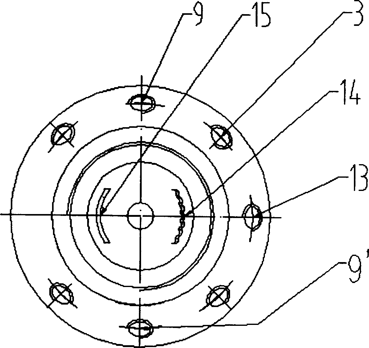 Built-in type jet nozzle for laser melting and coating