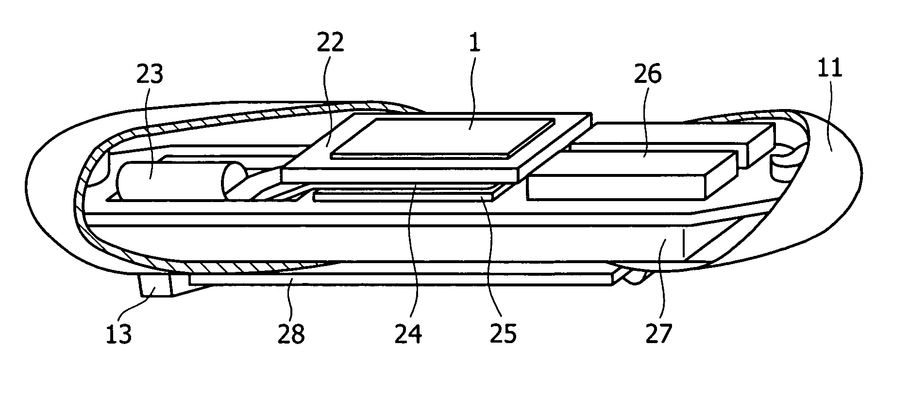 Intracorporeal substance measuring assembly