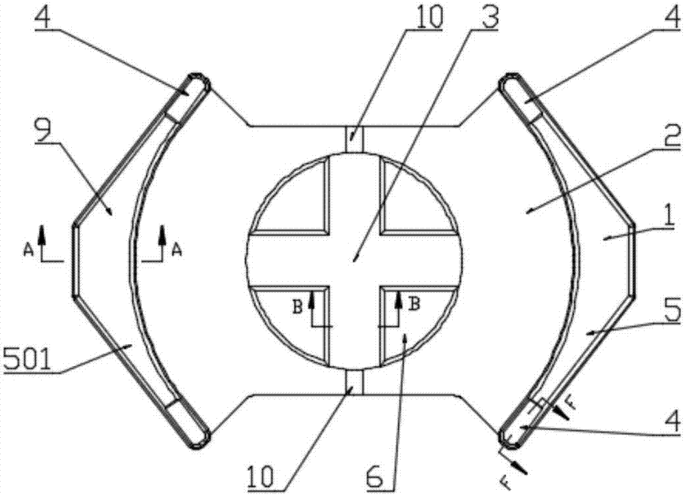 Soft magnetic ferrite magnetic core component and formation method thereof