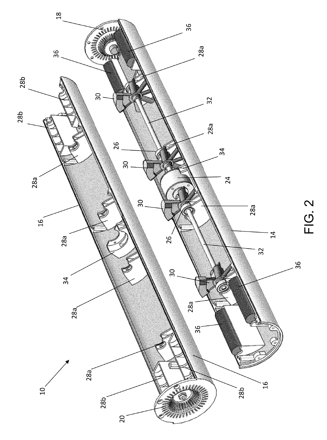 Vibrating massage roller